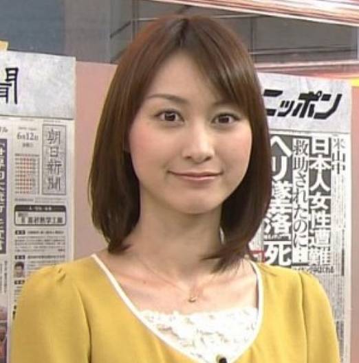 小川彩佳の若い頃のかわいいアナウンサー時代の顔